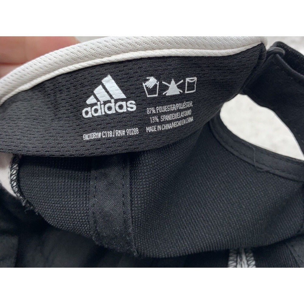Adidas Running Hat Womens Hook Loop OSFM Black Pink White Cycling Athletic Mom - Picture 8 of 8
